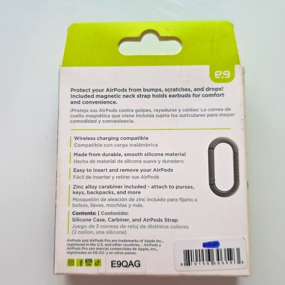 PureGear Airpods Silicone Case + Magnetic Strap For Apple Airpods Pro 2nd Gen - Picture 2 of 2